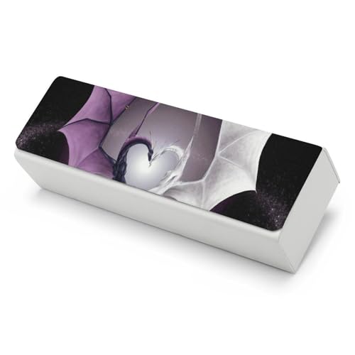 Étui à lunettes violet dragons Wirte pour hommes et femmes idéal pour le voyage