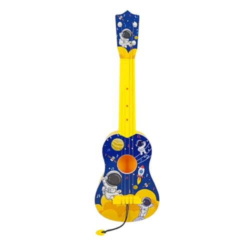 Image of MiniExplorer Ukulele Guitar Toy for Kids, 57 cm 4 String Musical Instrument Toy for Toddlers & Boys Girls Age 3+, Early Educational Pretend Play Guitar - Space