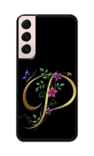 Image of Printed Hard Back Cover Case for Samsung Galaxy S22 Plus 5G | S22+ 5G Back Cover (Alphabet P) -1803