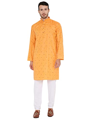 Image of Maharaja Linen Blend Kurta Pyjama Set for Men
