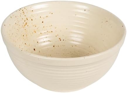 Farmhouse Stoneware Bowl, White Speckled Glaze - Thumbnail 3