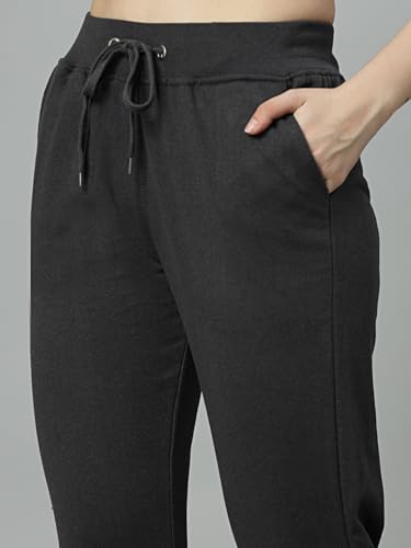 Image of UZARUS Women's Cotton Regular Fit Joggers Track Pants with 3 Pockets