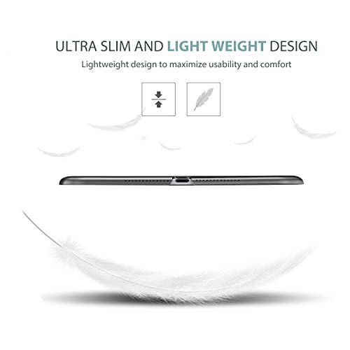 Image of ProCase Smart Case for iPad 9.7 Inch iPad 6th /5th Generation 2018 2017(Model: A1893 A1954 A1822 A1823), Ultra Slim Lightweight Stand Cover with Translucent Frosted Back -Metallic