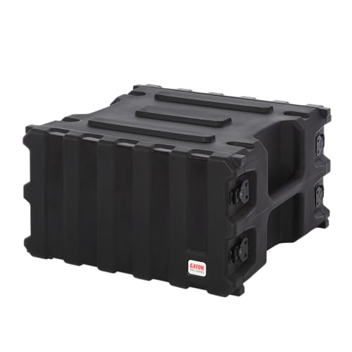 Gator Cases Pro Series 6U Rack Case with Standard 19' Depth, Roto Molded Made in USA (G-PRO-6U-19)