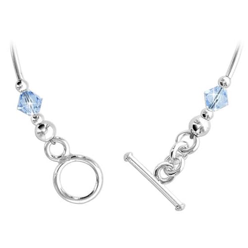 Gem Avenue Multicolor Austrian Crystals 925 Sterling Silver Necklace2