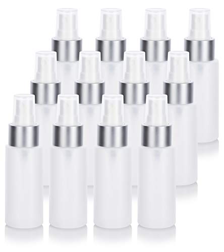 Flacons souples de brume fine au vaporisateur en métal argenté 56,7 g transparent
