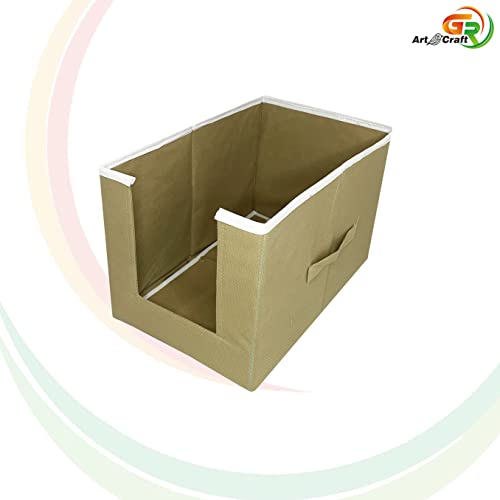 Image of GR Art&Craft inchOrganize Your Space inch Non Woven Shirt Stacker /Shirt Organizer /Wardrobe Organizer /Cloth Organizer /Cloth Cover- 6 Pcs Combo (Beige)