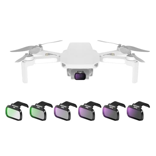 NEEWER Packs de 6 Filtres ND Compatible avec DJI Mini 4K/2/Mavic/SE/2 SE, pour Objectif de Drone,Filtre UV CPL à Densité Neutre ND4/ND8/ND16/ND32,Verre HD Multicouches,Compatible avec Cardan,FL-B31