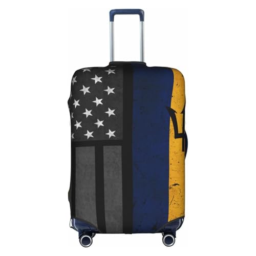 Travel Luggage Cover Vintage Barbados Barbadians And America Flag Fashion Washable Baggage Suitcase Protector Fit For Luggage Large
