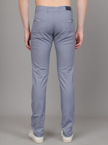 Image of Majestic Man Premium Cotton Slub Slim Fit Comfortable Solid Stylish Trousers