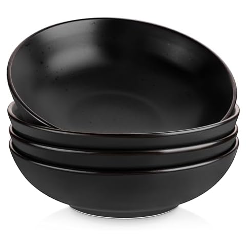vancasso Moda Black Pasta Bowl Set Cover