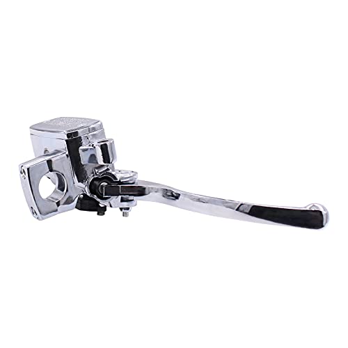 Xtremeamazing Motorcycle 1 Inch Handlebar Hydraulic Brake Clutch Master Cylinder Lever Handle Bars Reservoir For Nv600 Vt600 Shadow Left And Right Pair Chrome #TOP3