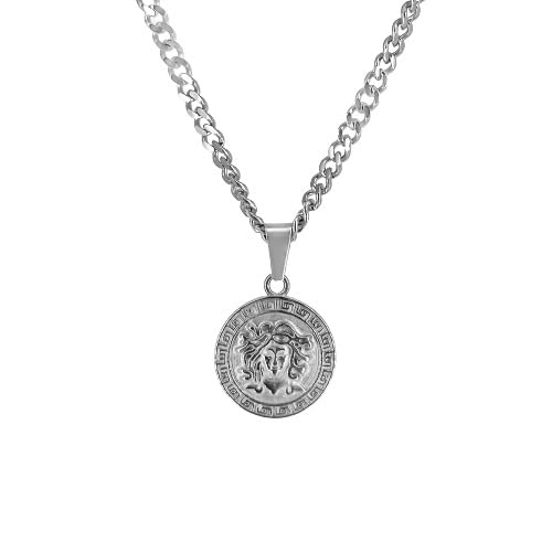 thrillz Chain Necklace For Men Stainless Steel Medusa Pendant Necklace Mythology Ancient Symbol Necklace Chain Pendant For Men Boys Jewellery-picture-26