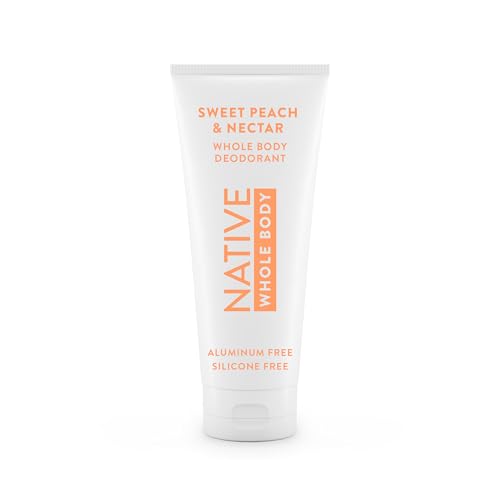 Image of Native Whole Body Deodorant Cream Contains Naturally Derived Ingredients, Deodorant for Women & Men | 72 Hour Odor Protection, Aluminum Free with Coconut Oil and Shea Butter | Sweet Peach & Nectar