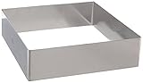 Fat Daddio's Stainless Steel Square Cake and Pastry Ring, 7 Inch x 2 Inch