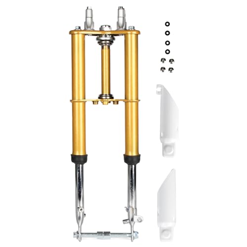 ELANER CRF50 Forks, CRF50 Front Fork Shock Suspension Assembly for CRF50 XR50 CRF50F XR50R 2004-20014 50cc 70cc 110cc 125cc Dirt Pit Bikes (Gold)