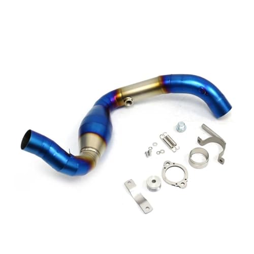 Tuyau d'échappement pour BMW G310R G310GS coude de connexion bleu