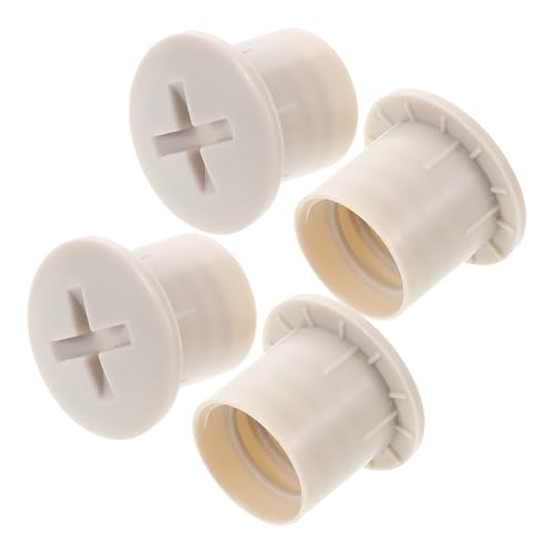 Healifty Tapones de Rosca de Plástico Gris para Fijación de Tornillos en Toboganes Infantiles, Accesorios de Repuesto de 4 Piezas, Compatibles Múltiples Modelos, Resistentes Intemperie