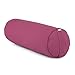 Coussin Bolster de Yoga Basic env. 65 x 23 cm, Coton Robuste, Housse Amovible, Lavable à 30°C, Passant pour Le Transport, Remplissage et Couleur au Choix (Aubergine, cosses d'épeautre)