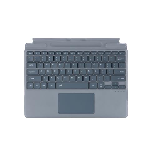 Zoof Keyboard for Microsoft Surface Pro 11 / Pro 10 / Pro 9 / Pro 8 / Pro X, 13 inch, Detachable Bluetooch Type Cover with Touchpad, 11-Color Backlit & Pen Holder (Grey Without Backlit)