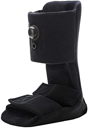 Night Splint for Plantar Fasciitis Boot to Stabilize Foot and Ankle, Adjustable Soft Medical Pneumatic Brace Boot for Pain Reliefc on Sleeping (Medium & Black)