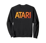 Atari Home Computers Logotipo Naranja Impresión Oscura Sudadera