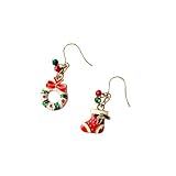 【リース＆ブーツ】 アレルギー対応 冬 プレゼント ギフト クリスマス アクセサリー ビーズ レディース 雑貨 (ピアス)