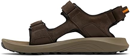 Columbia Men's Trailstorm Hiker 3 Strap Sport Sandal, Cordovan/Gold Amber, 10 | Image 6