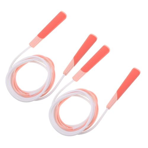 FRCOLOR 2個 用競速跳び縄 調節可能 軽量製 高速エアロ 設計 トレーニング 屋外フィットネス向け 男の子 女の子対応