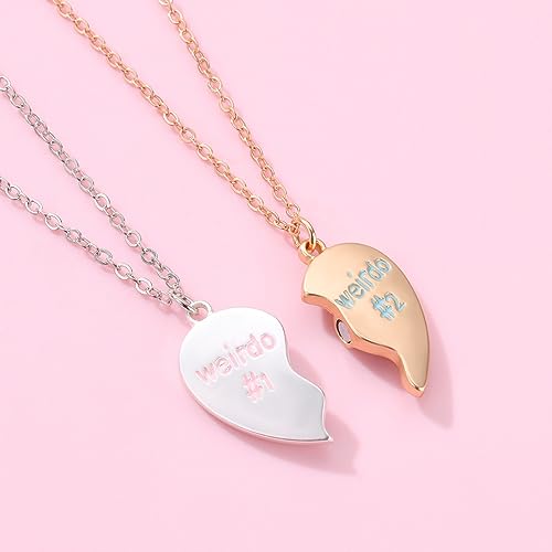 Magnetic Friendship Necklace Best Friend Necklace Matching Heart BFF Necklace for 2 Women Girls Bestie Friendship Gifts4