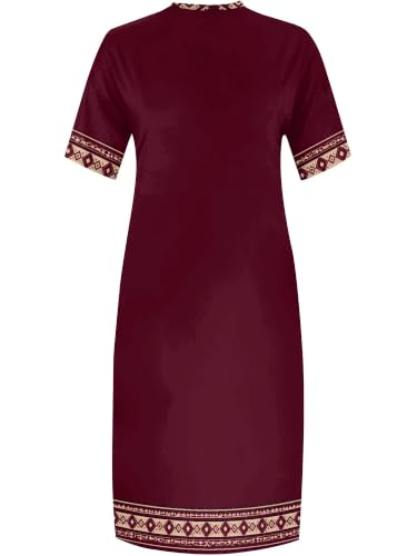 Image of PinkPatty Women's Oversize V Neck Short Sleeve Maxi Dress with Pockets
