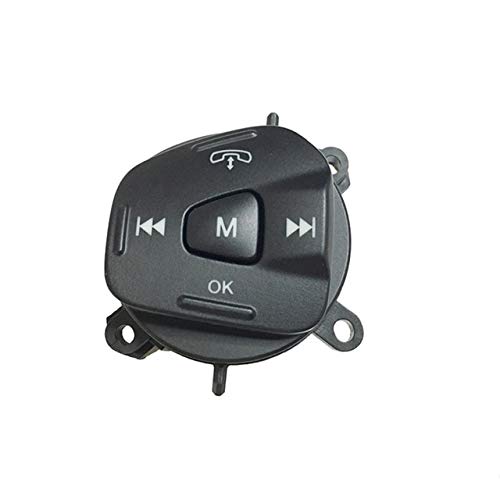 Fincos Multifunction Steering Wheel Button Cruise Control Switch Audio Volume Button for Ford Fiesta MK7 MK8 ST Ecosport 2013 - (Color: M Button)