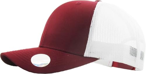 Image of Classic 6 Panel Cotton Twill Mesh Trucker Cap Hat Adjustable Snapback Hat