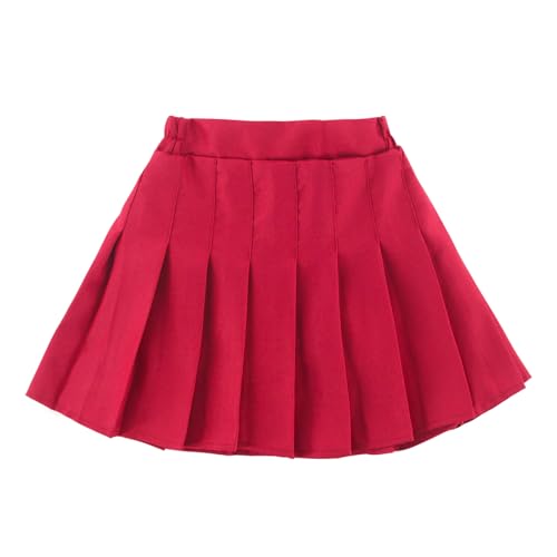 Image of Girls Pleated Skirts Built in Shorts Little Kid Athletic Flowy Skorts Skirts Toddler Girls Tennis Skorts for Girl 3-14 Years
