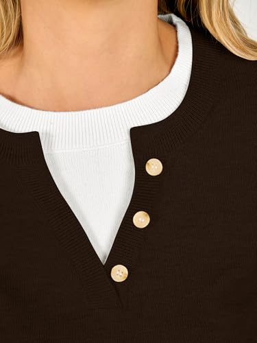 Image of ANRABESS Sweaters for Women 2026 Fall Long Sleeve Lightweight Pullover Tops