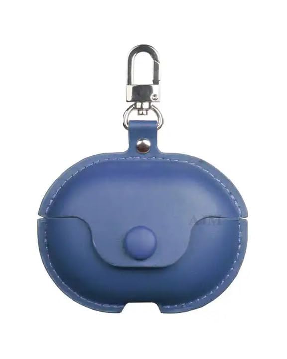 Image of AJM 360 Protection Shockproof Design Leather Case Compatible with Realme Air 5 (Navy Blue)