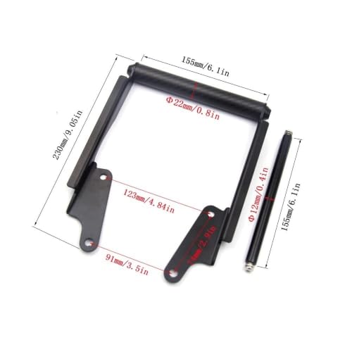 Support GPS Moto pour MT 09 Tracer 900 2016-2017 | Fixation Guidon
