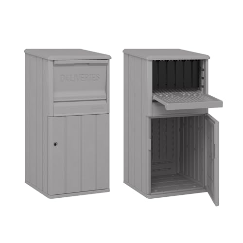 Suncast 33.5-Gallon Capacity Package Delivery Box, Parcel Drop Box with Lock, Weather Resistant Outdoor Storage Solution for Secure Package Deliveries, Made in USA - image 1