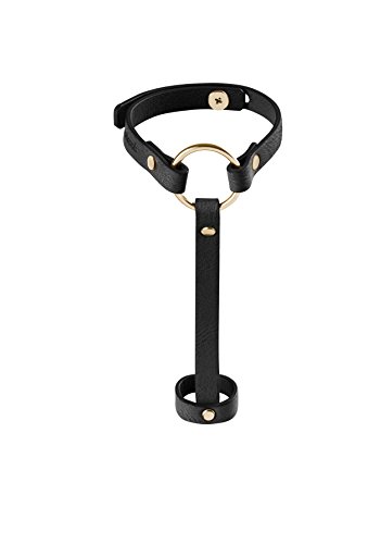 MAZE Harnais avec Sangle Noir anti-traction et ajustable pour grand et petit chien