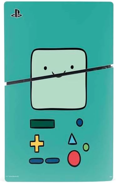 Skinit Decal Gaming Skin Compatible with PS5 Slim Disk Bundle - Officially Licensed Adult Swim Adventure Time BMO Design