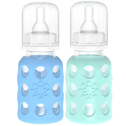 Image of Lifefactory Baby Bundle - Bottle Set - Sky/Mint - 4 oz - 2 pk