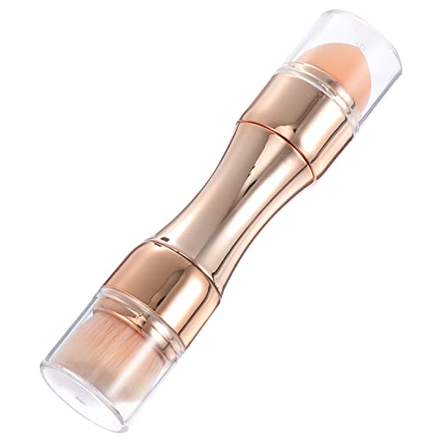 ARTSEWPLY 1Pc Dual Ended Cosmetic Brush Portable Makeup Tool for Blush Foundation and Lip Includes Elegant Case for present Giving Special Occasions