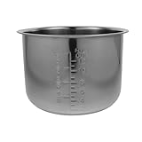 Generico Pentola Interna in Acciaio 304 per Cuociriso 56L Rivestimento Antiaderente Ricambio per Fornello Elettrico Adatta per Cucina e Preparazione Dolci