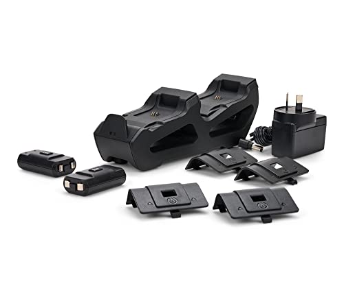 Image of PowerA Duo Charging Station for Xbox Series X|S - Black, Wireless Controller Charging, Charge, Rechargeable Battery, Xbox Series X|S, Xbox One