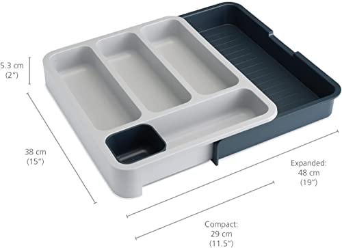 Image of Joseph Joseph 85042 DrawerStore Expandable Cutlery Tray, Gray