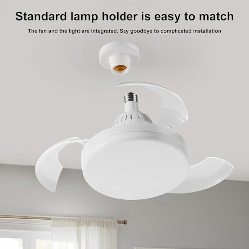 Ventilateur de plafond avec éclairage idéal pour chambre et appartement - 2