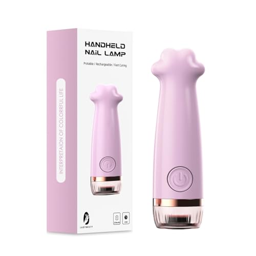 Tuxuseo Lampada LED per Smalto per Unghie | Lampada UV Ricaricabile Da 3W Con 2 Impostazioni Timer | Asciugatore Per Smalto Per Unghie Portatile,Per Casa, Salone Di Bellezza, Viaggio, Ufficio,