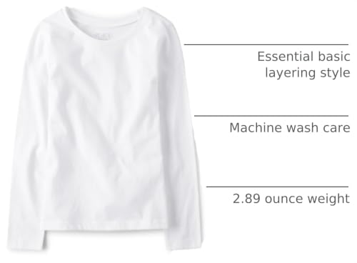 Image of The Children's Place Girls Basic Long Sleeve Layering Tees