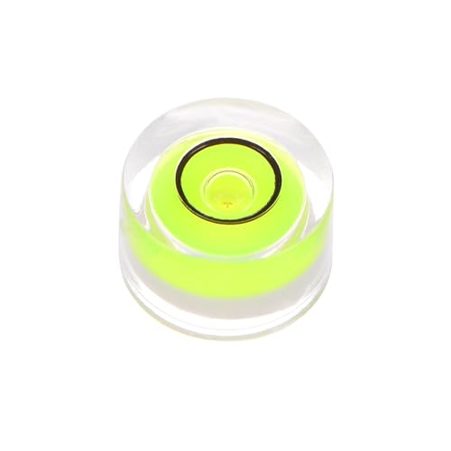 QUARKZMAN Runde Wasserwaage, 10 x 6 mm, Mini-Rundlibelle zum Nivellieren von Kamerastativen, Teleskopen, Werkstätten, Drehtellern, Bilderrahmen, grün QUARKZMAN Runde Wasserwaage, 10 x 6 mm, Mini-Rundlibelle zum Nivellieren von Kamerastativen, Teleskopen, Werkstätten, Drehtellern, Bilderrahmen, grün