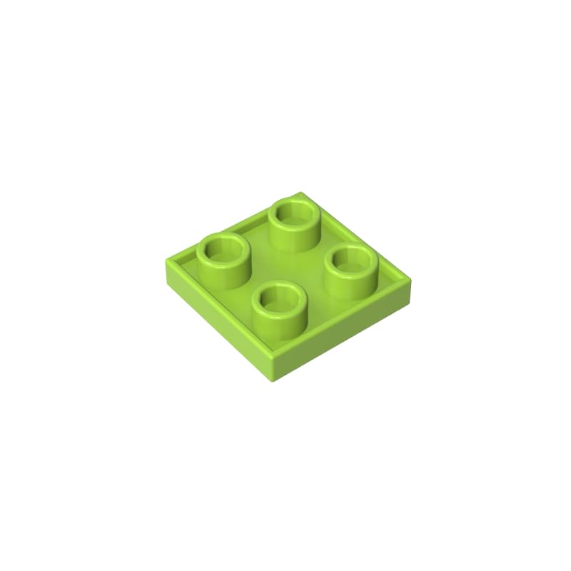 XYEIUGO 2x2 Double-Sided Plate, Lime, 50 PCS — image 1